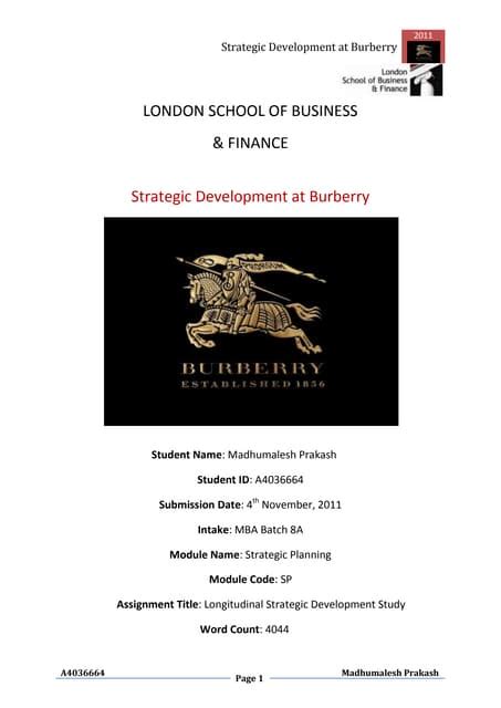 burberry warehouse pdf|burberry strategy.